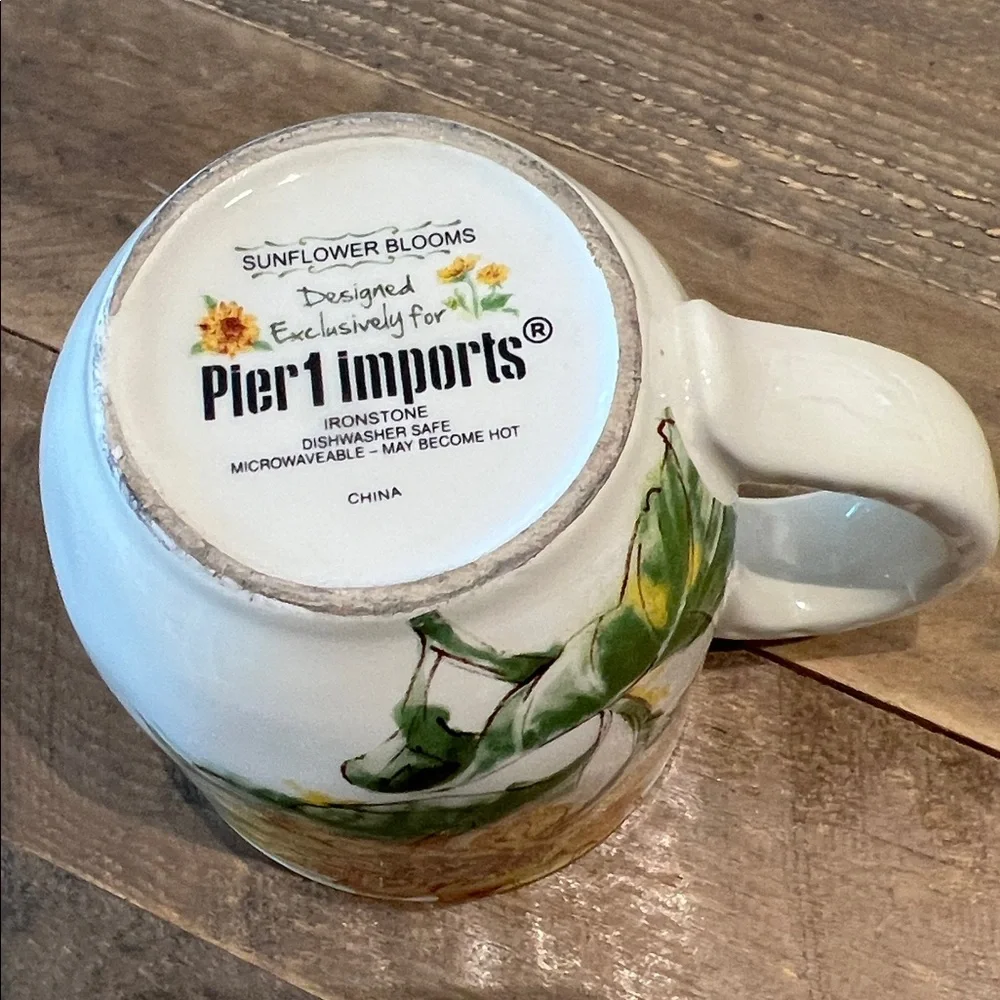 PIER 1 imports - sunflower blooms mug